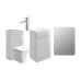 Pilton Bathroom Furniture Pack with Chrome Taps and Free LED Mirror